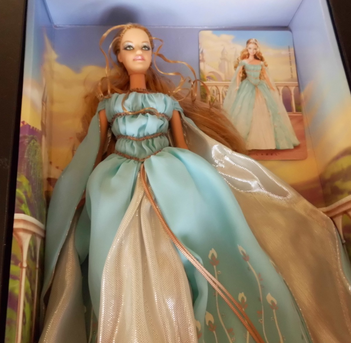 strapless open back dress Barbie Fantastical Realms Doll