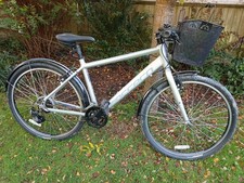 Ladies bicycle with basket, Carrera Parva 18", Silver, Hardly used