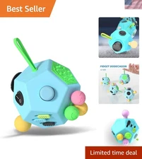 Portable 12-Sided Fidget Cube for Anxiety Relief - Ideal Gift for All Ages