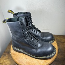 Dr. Martens 1919 Steel Toe Black Leather 10 Eye Combat Boots Mens 11 UK 10 EU 45