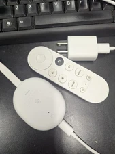 Google Chromecast 4k model GZRNL Original Remote And Cables