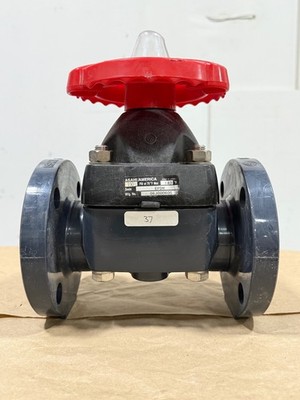 Asahi America 2'' Diaphragm Valve Type-14 PVC EPDM 150 PSI Flanged