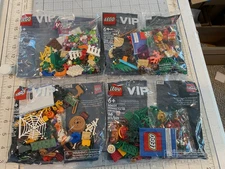 LEGO Set of 4 VIP Spring Summer Halloween & Christmas Add-on Packs NEW Sealed