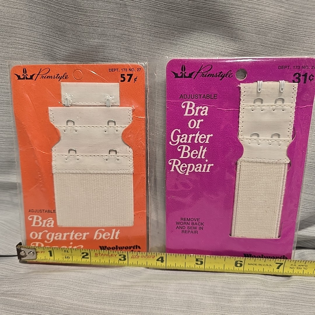 ハッピーライフ（3本セット） VTG Primstyle Adjustable Bra Or Garter Belt Repair Woolworth Dept