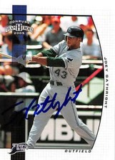 Joey Gathright autographed Baseball Card (Rays) 2005 Donruss Team Heroes #307