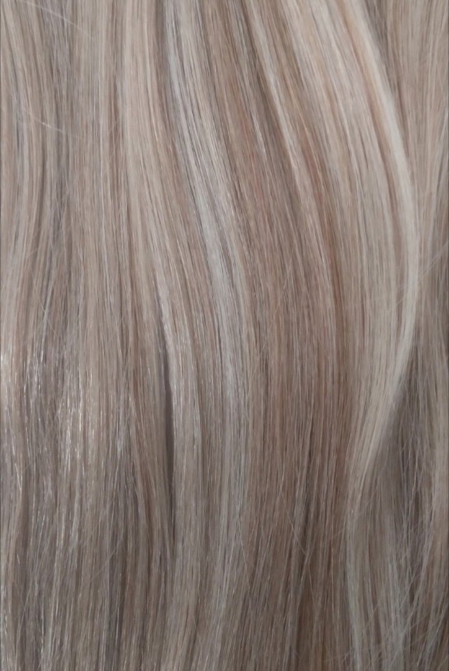 Bellame Silk Seam 180g 20" White Blonde/Caramel Blonde Hair Extensions