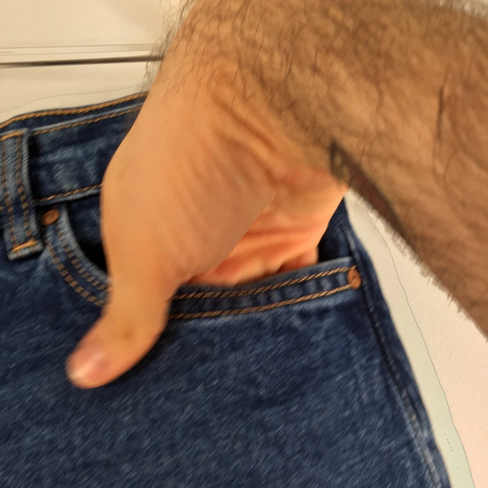 Mango denim jeans womens US 8 aus 12 mom blue cotton high rise 103056 - Image 4 of 4