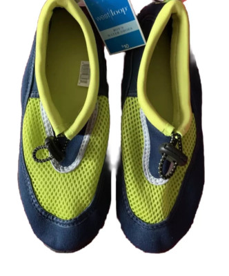 Water Shoes Non-Slip Boy's sz M 2/3 Green & Blue Beach Aqua Socks West Loop Kids