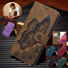 Leather Case For Samsung Galaxy S20 S21 S22 S23 + Ultra Flip Wallet Phone Cover