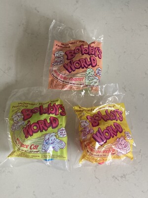 1994 McDonald s Bobby s World Set Of 3 Sealed In Bag
