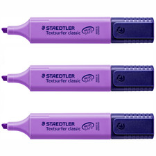 3 x STAEDTLER Textsurfer Classic Pastel Highlighter Pens All Colours Available