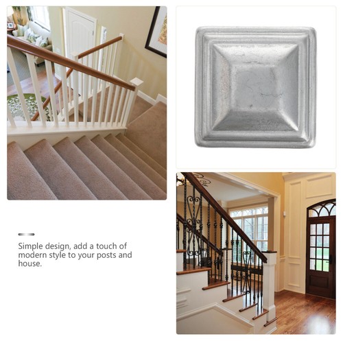 10 Pcs Railing Post Caps Decks Dock Post Covers Metal Post Cover - Picture 7 of 12