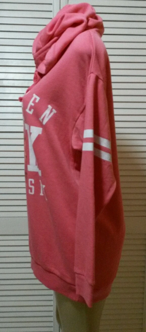 UNDERCOVER VICTORIA'S SECRET ROSA NUOVO! MAGLIONE FELPA CON CAPPUCCIO PICCOLA SUPER CARINA!