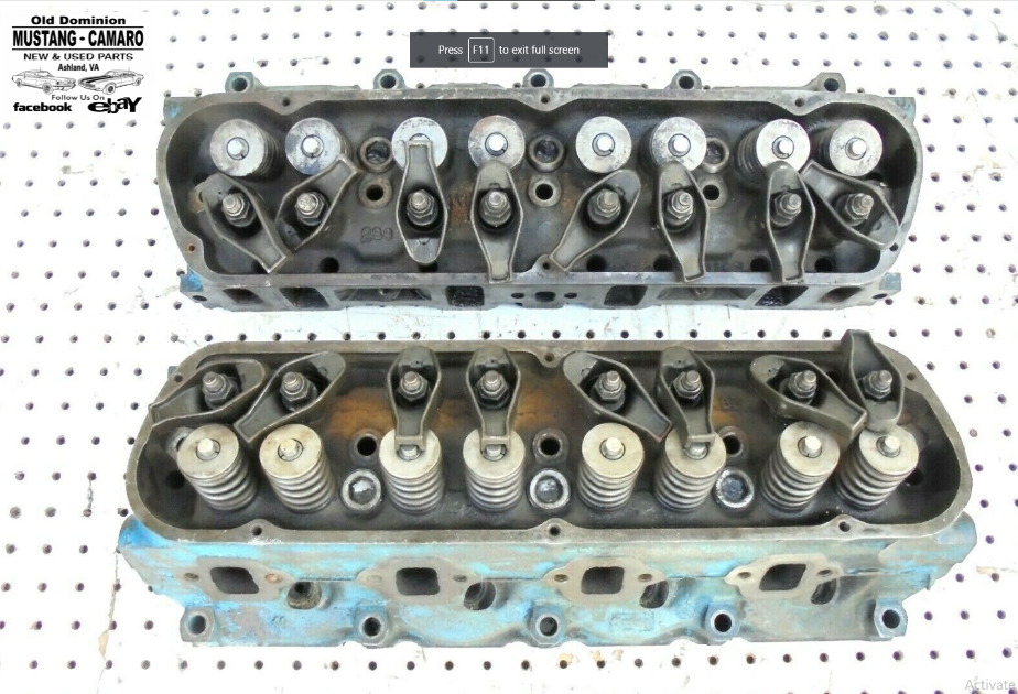 1968 Mustang Cougar 289 V-8 Cylinder Heads - C80E - Pair | eBay 1968 Mustang Cougar 289 V-8 Cylinder Heads - C80E - Pair | eBay