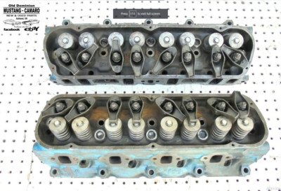 1968 Mustang Cougar 289 V-8 Cylinder Heads - C80E - Pair | eBay