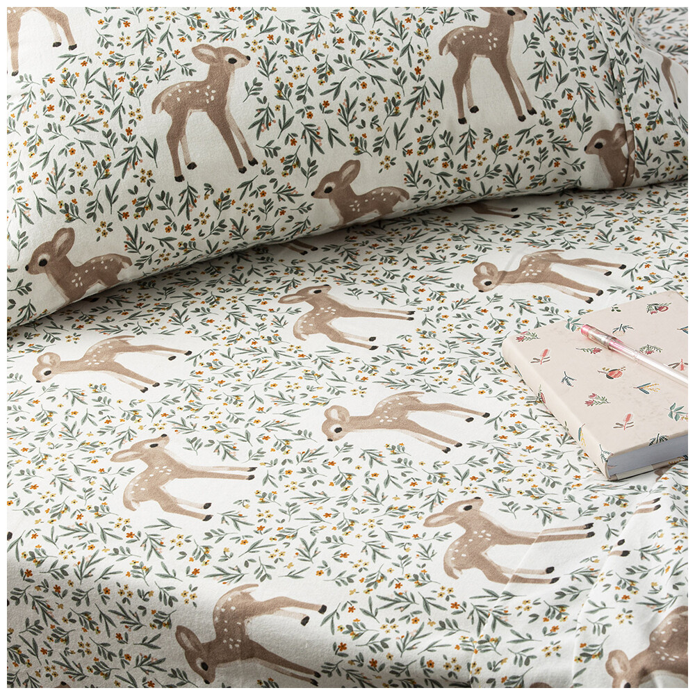 Park Avenue Flannelette Mega King Fitted Sheet Set WOD Egyptian Cotton