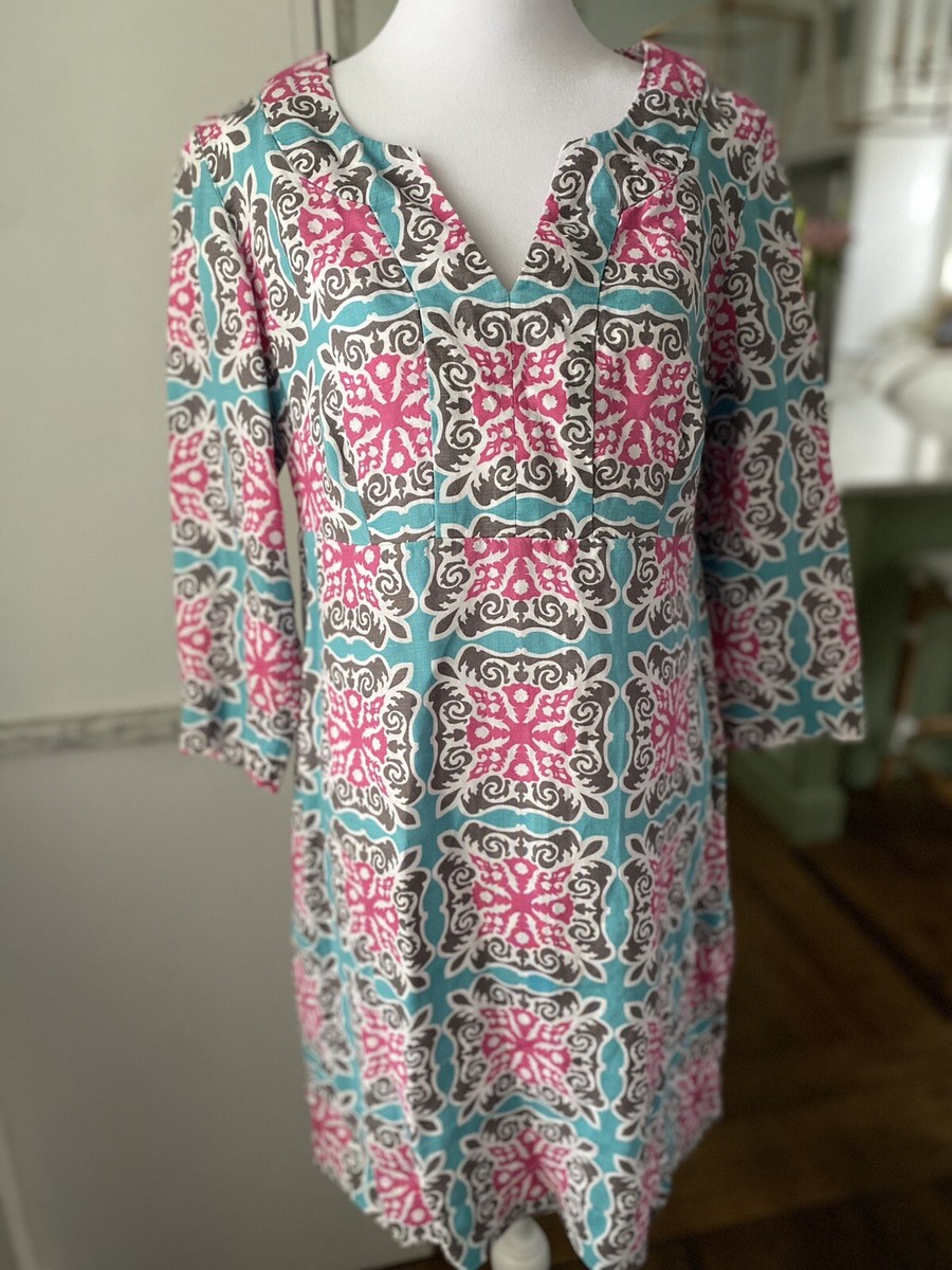 Boden Womens US 8 Tunic Dress 100% Linen 3/4 Sleeve | eBay