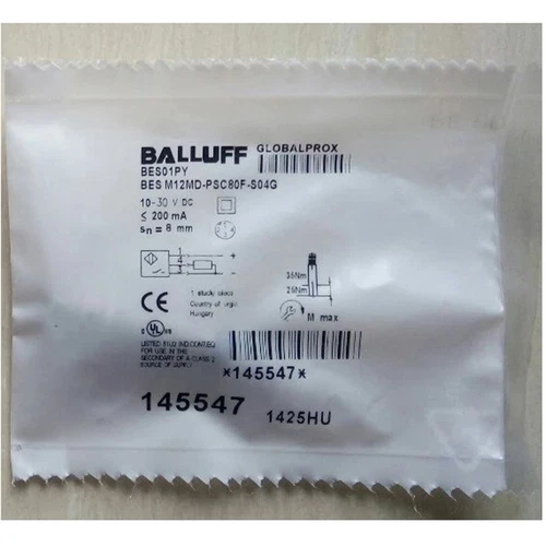 New One BALLUFF BES M12MD-PSC80F-S04G Sensors Free Shipping - Picture 3 of 4