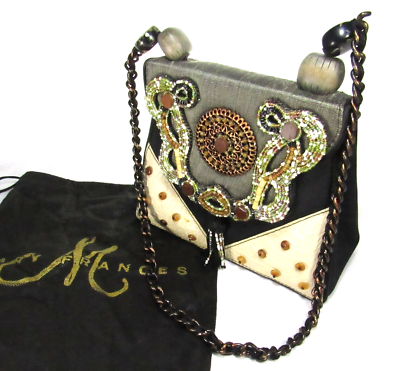 Mary Frances Beaded Shoulder Handbag 6-1/2