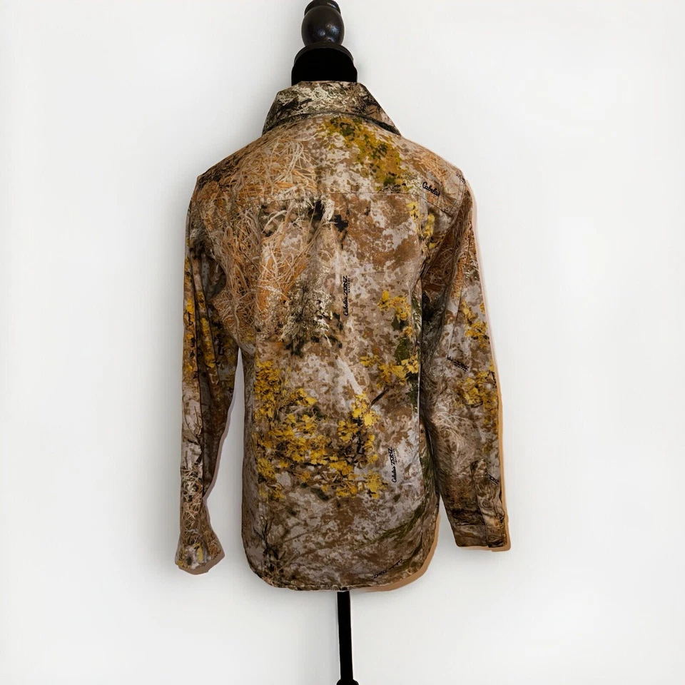 NWT Cabela's Zonz Western Long Sleeve Button-Up Camo Hunting Shirt Women’s SZ M - Image 2 of 4