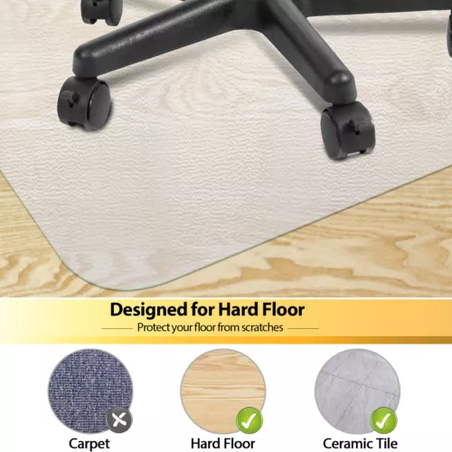 Office Chair Mat Hard Floors/Carpet Floor Protector Home Office Desk Chair Mat - Picture 6 of 34