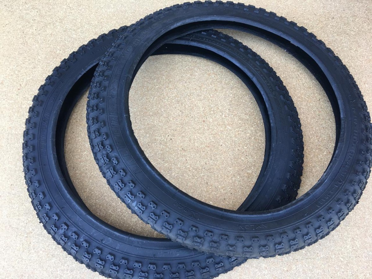 New Pair of Kids Bicycle Tires 16x1.75 Fits 1.95 Black BMX 16