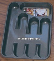 Besteckkasten Besteck Kasten 5 FäCher Grau NEU