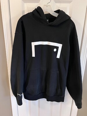 GOAL STUDIO Men's Black Heavywieght Hoodie Size XL