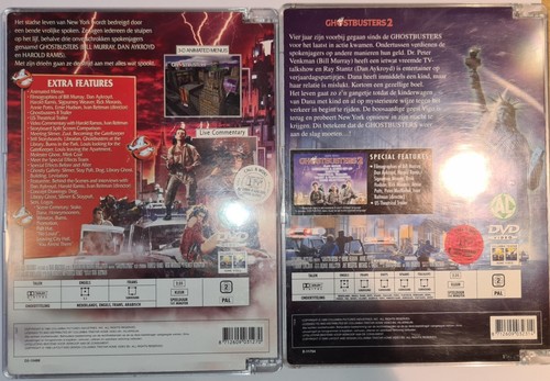 DVD : Ghostbusters 1 + 2 ... First Printing In JEWELCASE ... VERY RARE ... DUTCH - Picture 2 of 4