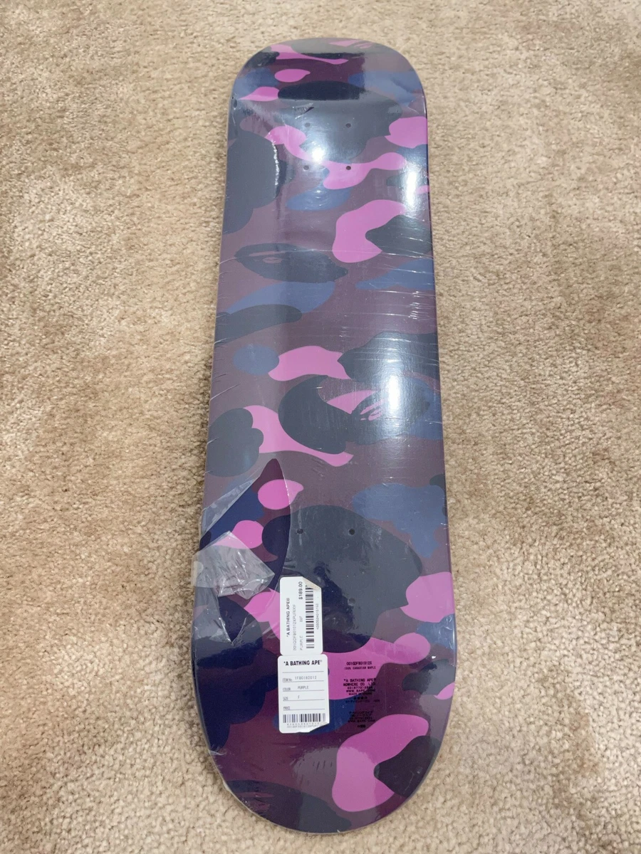 New Bape Color Camo Skateboard Purple Deck a bathing ape og decor