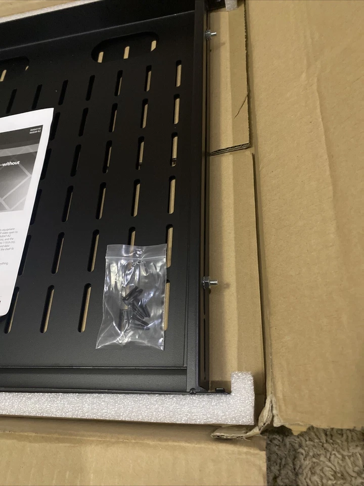 Telescoping IT Rackmount Vented Shelf - 1U Black Box RM047-R2 - Image 4 of 4