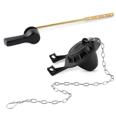Universal Front Mount Toilet Handle Replacement Kit with 2-inch Universal Toi...