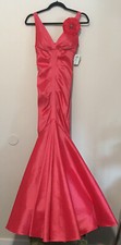 NEW Windsor Deep Coral Formal Evening Gown Sleeveless Body Forming $79.90 ~ sz 5