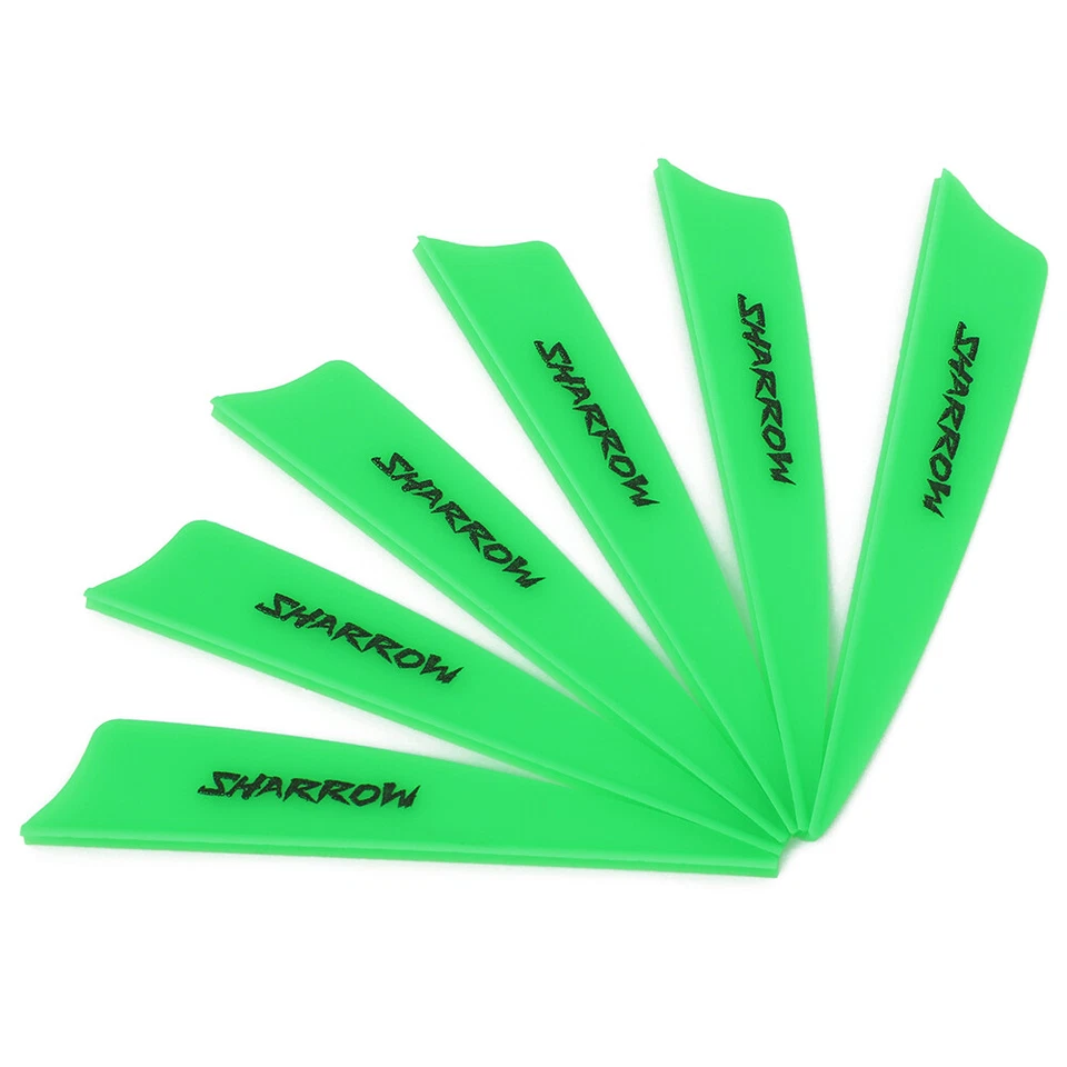50X 2" 3" Archery Arrow Feather Rubber Vanes Fletches Fletching Arow Shaft DIY - Image 4 of 4