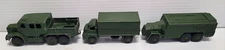 DINKY TOYS MEDIUM ARTILLERY TRACTOR 3-TON ARMY WAGON & ARMOURED COMMAND VEHICLE