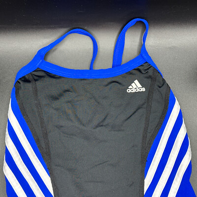 NWT Adidas Solid Splice Vortex White/Black/ Blue One Piece