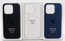 Genuine Apple Silicone Soft Case with MagSafe for Apple iPhone 15 Pro 6.1"