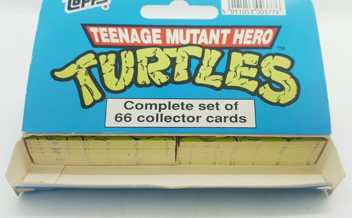 Topps Teenage Mutant Ninja Hero Turtles Set Of 66 Collector Cards