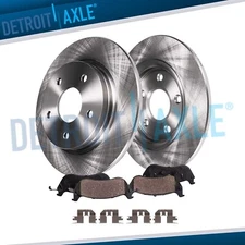 4pc Rear Disc Brake Rotors Ceramic Brake Pads Kit for 2006-2014 Honda Ridgeline