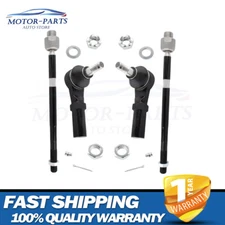 4x Front Inner Outer Tie Rod End for 2002 2003 - 2005 Dodge Ram 1500