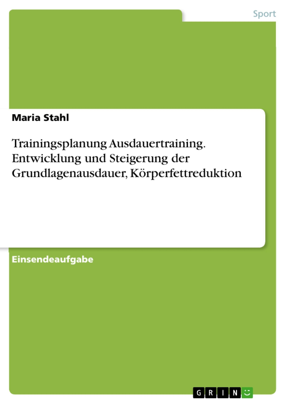 Thumbnail - Trainingsplanung Ausdauertraining. Entwicklung Und Steigerung Der...