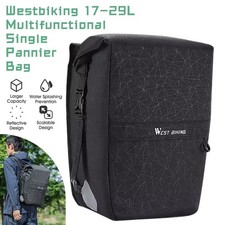Bike Panniers Bag Multifunctional Bike Pannier Bag 17-29L Expandable Waterproof