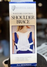 FLA Orthopedics Posture Control Shoulder Brace Size: L White