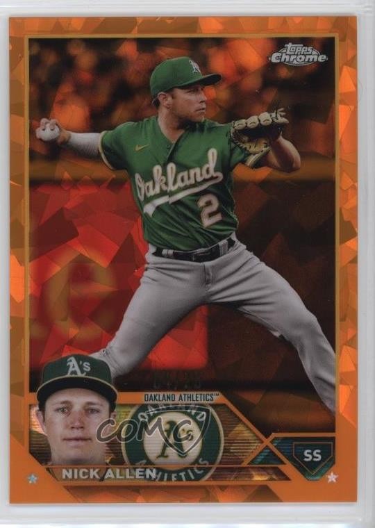 2023 Topps Chrome Sapphire Orange /25 Nick Allen #521 0nr3