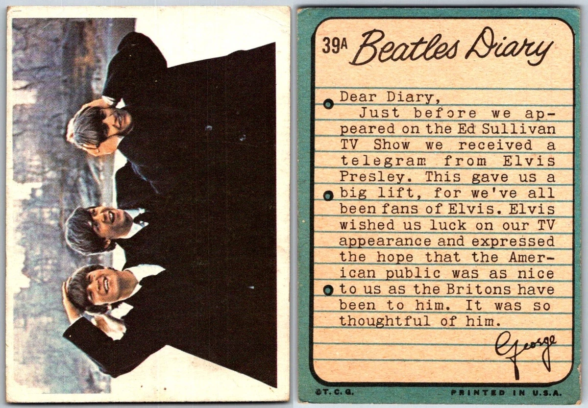 Beatles Diary Cards for sale | eBay
