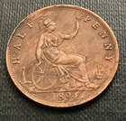 1894 Victoria Half Penny — photo from another recent sale