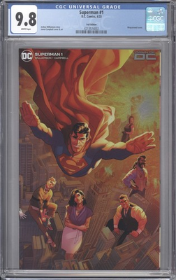#ad Superman #1 CGC 9.8 Janal Campbell Foil Cover Wraparound 2023 1:100 $99.99