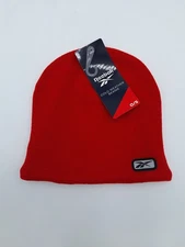 REEBOK Mens Beanie Hat Vector Red $18 NWT
