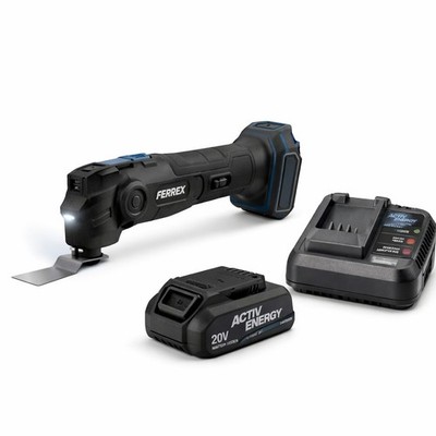 FERREX 20V Akku Multitool Set mit Akku & Ladegerät - Multifunktionswerkzeug