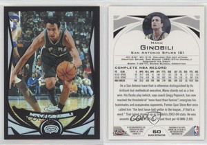 2004-05 Topps Chrome Black Refractor /500 Manu Ginobili #60 HOF